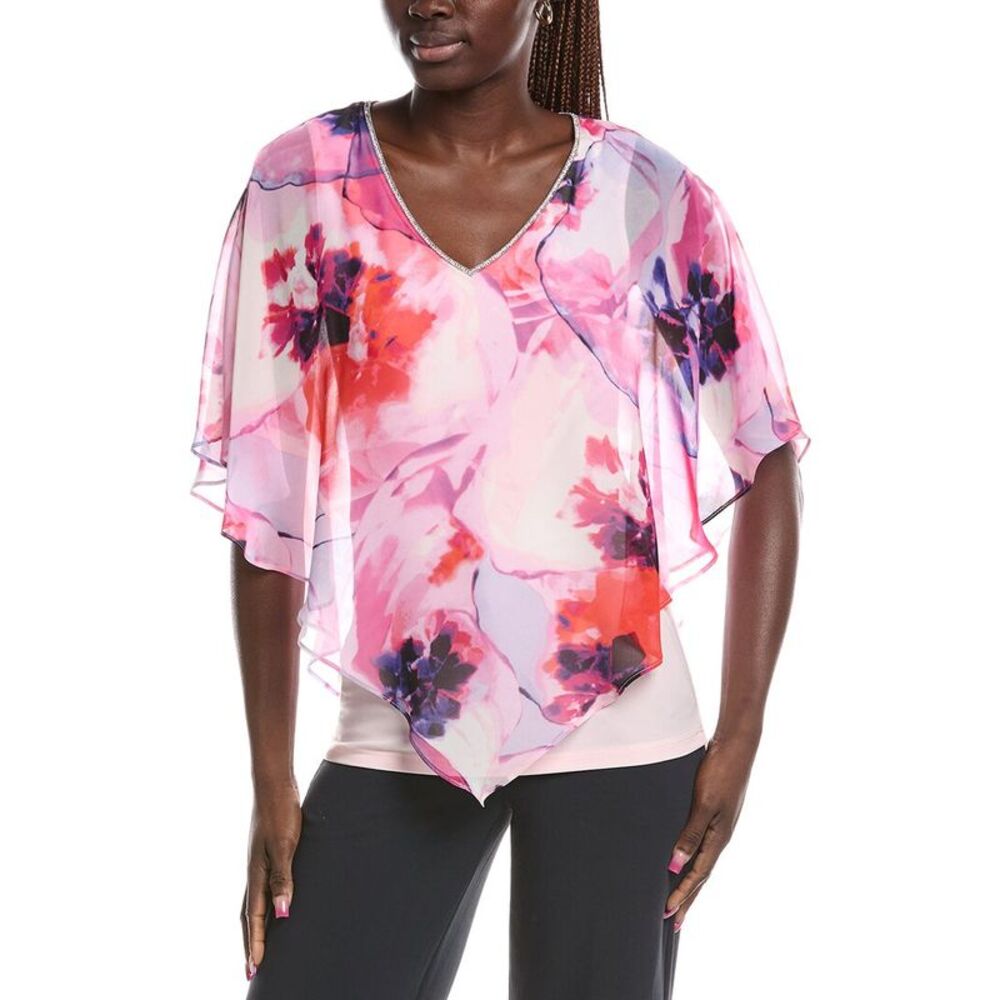 Joseph Ribkoff Womens  Kimono Sleeve Blouse, Pink